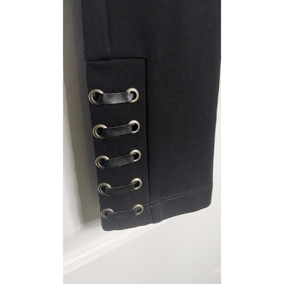 Paige Skinny Black Zipper Front Pants Ankle Size 26 - Picture 6 of 8